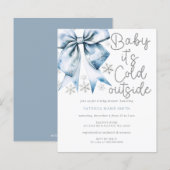 Budget Kalt Draußen Bogen Junge Baby Shower (Vorne/Hinten)