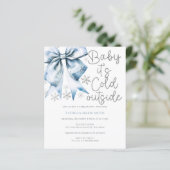Budget Kalt Draußen Bogen Junge Baby Shower (Stehend Vorderseite)