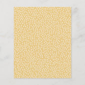 Budget Kangaroo Gelbe Kinderdusche Einladung (Rückseite)