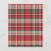 Budget Kariert Rustikale Brautdusche Einladung (Rückseite)