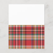 Budget Kariert Rustikale Brautdusche Einladung (Rückseite)