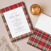 Budget Karierte Brautdusche Einladung