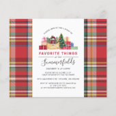 Budget Karierte Weihnachtsfavoriten Dinge Einladun (Vorderseite)