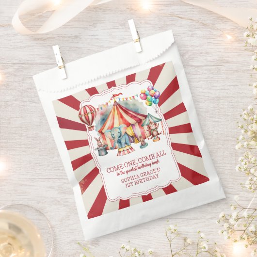 Budget Karneval Circus Show & Animations Geburtsta Geschenktütchen (Ausgeschnitten)