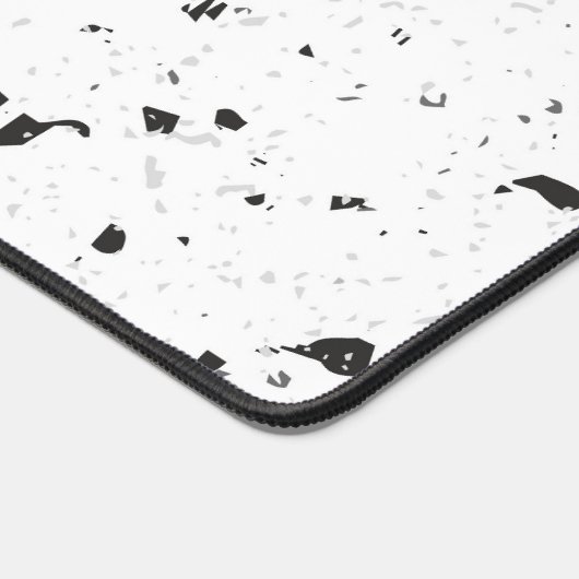Budget kaufen, Schwarz & Grau Chips Terrazzo Muste Schreibtischunterlage (Ecke)