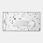 Budget kaufen, Schwarz & Grau Chips Terrazzo Muste Schreibtischunterlage (Tastatur & Maus)