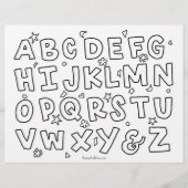 Budget Kids Alphabet Farbing Page Flyer (Vorne)