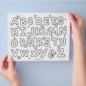 Budget Kids Alphabet Farbing Page Flyer (Hand)