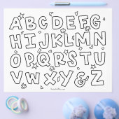 Budget Kids Alphabet Farbing Page Flyer (Einzeln)