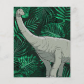 Budget Kinder Dino Trex Dinosaur Geburtstag Einlad (Rückseite)