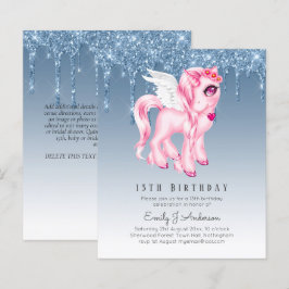 BUDGET-Kindergeburtstag laden Blue Unicoron-Glitze