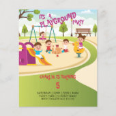 BUDGET Kindergeburtstag Party Einladung (Vorderseite)