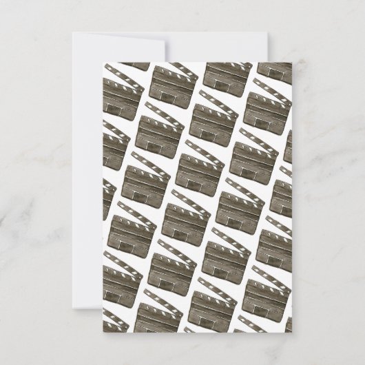 Budget Kinofilm Night Party Kindergeburtstag Mitteilungskarte (Rückseite)