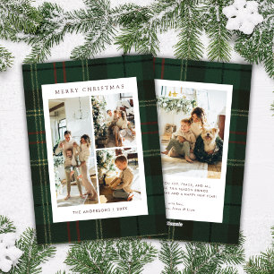 Budget Klassisch Grün Kariert 4 Foto Weihnachten