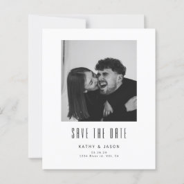 BUDGET Klassische Moderne Hochzeitsfoto Save The D