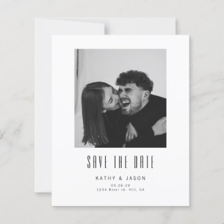 BUDGET Klassische Moderne Hochzeitsfoto Save The D