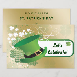 Budget Kleeblatt St Patricks Day Party Einladung