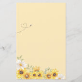 Budget Kleine Honey Bee Baby Dusche Einladung (Rückseite)