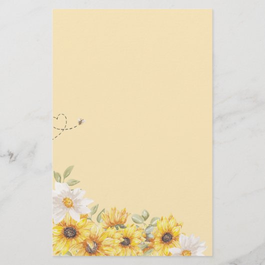 Budget Kleine Honey Bee Baby Dusche Einladung (Rückseite)