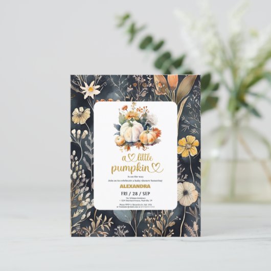 Budget Kleine Kürbisgefälle Babydusche (Stehend Vorderseite)