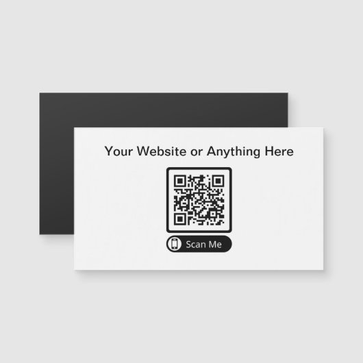 Budget Kleine Menge QR Code Business Card Magnet (Vorne/Hinten)