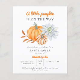 Budget Kleine Pumpkin Baby Dusche Elegant Einfach