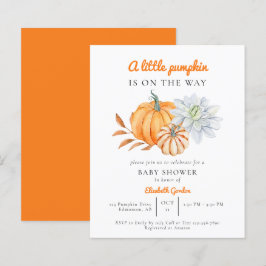 Budget Kleine Pumpkin Baby Dusche Elegant Einfach