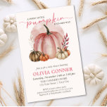 BUDGET Kleine Pumpkin Girl Babydusche Einladung Flyer<br><div class="desc">Feiern Sie die bevorstehende Ankunft eines süßen Kürbiss mit diesem charmanten Baby Dusche Budget Einladung! Dieses im Herbst inspirierte Thema mit einem zarten, rosa Kürbis inmitten von Herbstblättern ist perfekt für ein kleines Mädchen. Die Wörter lassen sich einfach an Ihre jeweilige Veranstaltung anpassen. Hintergrundfarben und Schriftart können vollständig bearbeitet werden,...</div>