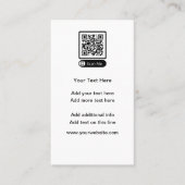 Budget Kleine QR-Code-Visitenkarten Telefonnummerkarte (Vorderseite)