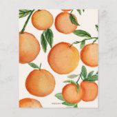 Budget Kleine Süsse Orangefarbene Babydusche Einla (Rückseite)