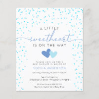Budget Kleine Sweetheart Babydusche Einladung Flye