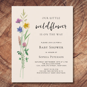 Budget Kleine Wildblume Babydusche