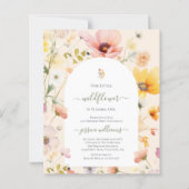 Budget Kleine Wildblume drehen einen 1. Geburtstag (Vorderseite)