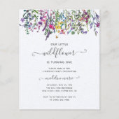 BUDGET Kleine Wildblume Geburtstagsparty (Vorderseite)