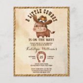 Budget Kleiner Cowboy niedliche Baby-Pferdedusche (Vorderseite)