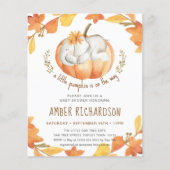 BUDGET Kleiner Pumpkin Elephant Girl Baby Dusche Flyer (Vorne)