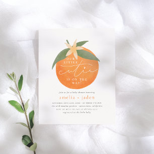 Budget Kleines Schatz Orange Paares Babyparty