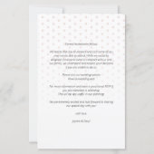 Budget Korallen Herz machen Polka Dots Foto Hochze (Rückseite)