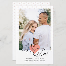 Budget Korallen Herz machen Polka Dots Foto Hochze