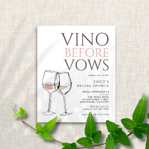 Budget-Kritzeleien-Wein Vino Before Vows Brautpart