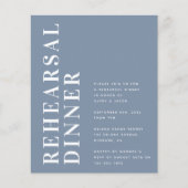 Budget Kühne Moderne Probe Abendessen Einladung (Vorderseite)