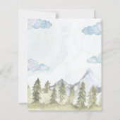 Budget Lass der Adventure Begin Baby Shower Einlad (Rückseite)