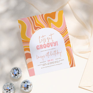 Budget Lassen Sie uns Groovy Pink Orange Girl Gebu