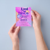 Budget Last Disco Bacheloretto Wochenende Einladun Flyer (Gruppe)