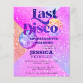 Budget Last Disco Bacheloretto Wochenende Einladun Flyer (Vorne)