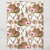 Budget Last Rodeo Cowgirl Brautparty Flyer (Hinten)