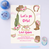 Budget Last Rodeo Cowgirl Brautparty Flyer (Einzeln)