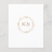 Budget Laurel Garland Wedding Einladung (Rückseite)