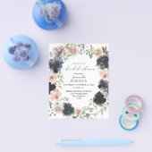 Budget Lavendel, Marine und rosa Brautparty Flyer (Einzeln)