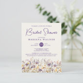 Budget Lavender Beige Wildblumen Brautparty (Stehend Vorderseite)